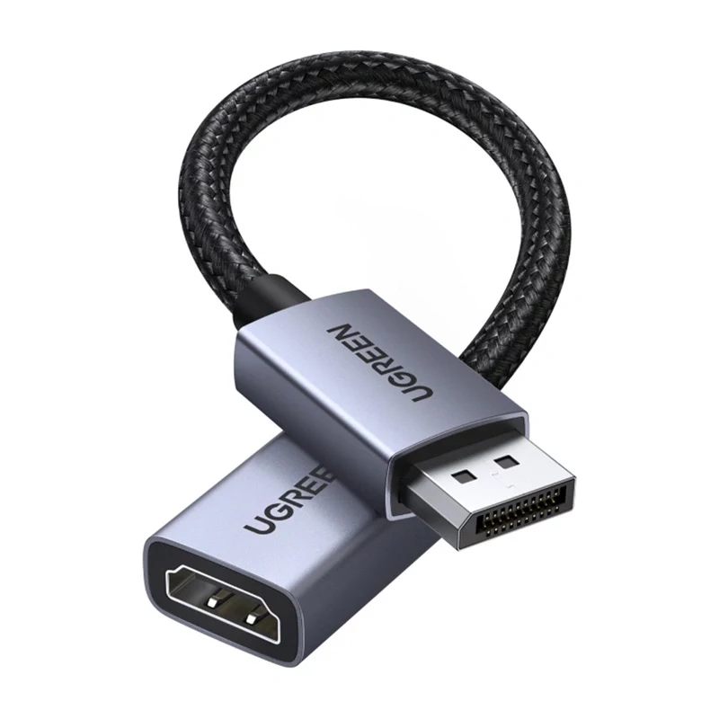 Ugreen Cabo adaptador DisplayPort para HDMI 4K 30Hz unidirecional preto 1,5 m