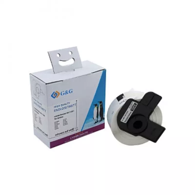 Etiquetas térmicas diretas compatíveis G&G Brother DK-11201 29x90mm papel branco adesivo permanente etiquetas de endereço pack de 400