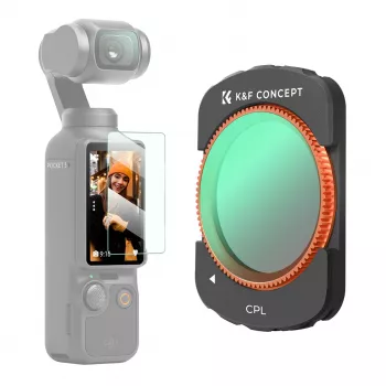 Filtro polarizador circular CPL HD MRC 12 camadas K&F Concept para DJI Osmo Pocket 3 (KF01.2532)
