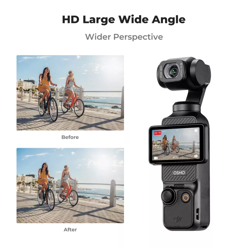 Objetiva grande angular 112° KF para DJI Osmo Pocket 3 / 4 - Kf01.2612