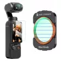 Filtro anamórfico Blue Streak KF + protetor de ecrã em vidro temperado 2 em 1 para DJI Osmo Pocket 3 / 4