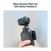 Filtro anamórfico Blue Streak KF + protetor de ecrã em vidro temperado 2 em 1 para DJI Osmo Pocket 3 / 4