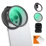 Filtro de polarização circular CPL HMC K&F Concept 67mm para smartphone