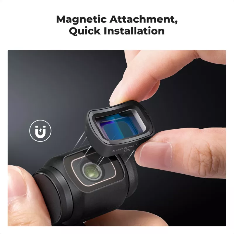 Objetiva anamórfica 1.2x filtro magnético K&F Concept para DJI Osmo Pocket 3 (KF01.2700)