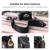 Correia de Pescoço e Ombro em Neoprene KF para Câmaras DSLR e Sem Espelho (Canon, Nikon, Sony) - Preto
