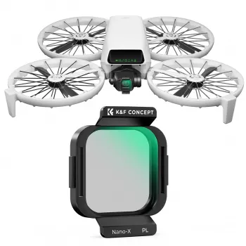 Filtro de Polarização Circular Nano-X 8K Ultra HD K&F Concept para Drone DJI Flip (KF01.3080)