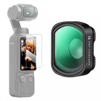 Filtro de Objetiva Macro KF 10x Magnético 2-em-1 Proteção de Ecrã para DJI Osmo Pocket 3 / 4