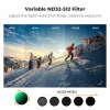 Filtro KF Concept Nano-X Variable ND ND32-512 cinzento para DJI Osmo Action 3/4/5 Pro