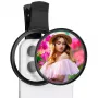 Filtro KF Black Diffusion 1/4 67mm com adaptador Clip-On para smartphone