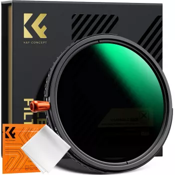 Filtro híbrido K&F Concept 67mm 3-in-1 Fader ND2-32 + CPL + Black Diffusion 1/4