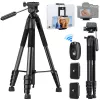 Tripé de Câmara Compacto K&F Concept para DSLR e Smartphone Preto