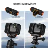Suporte Magnético de Libertação Rápida KF para GoPro e Parafuso de 1/4 de Polegada, para Insta360 Go Ultra, Preto