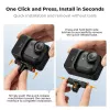 Suporte Magnético de Libertação Rápida KF para GoPro e Parafuso de 1/4 de Polegada, para Insta360 Go Ultra, Preto