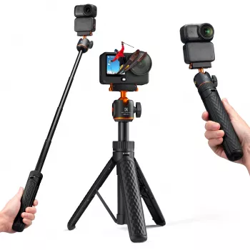 Mini Tripé Pau de Selfie 65 cm Cabeça 360° para DJI Osmo Nano / Action 6 / Kf09.181