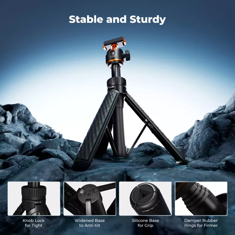 Mini Tripé Pau de Selfie 65 cm Cabeça 360° para DJI Osmo Nano / Action 6 / Kf09.181