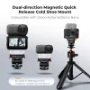 Suporte magnético de troca rápida para DJI Osmo Action 6 / Nano / rosca de 1/4 de polegada + ISO / Kf12.0035