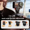 Suporte magnético de troca rápida para DJI Osmo Action 6 / Nano / rosca de 1/4 de polegada + ISO / Kf12.0035