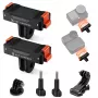 KF Pack de 2 suportes magnéticos de libertação rápida para DJI Osmo Action 6 / Nano, GoPro e 1/4 de polegada (KF12.0029)
