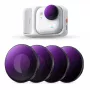 K&F Concept Conjunto de 4 filtros 2 em 1 ND/PL ND8/PL ND16/PL ND32/PL ND64/PL para Insta360 GO Ultra, SKU.1673
