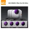 K&F Concept Conjunto de 4 filtros 2 em 1 ND/PL ND8/PL ND16/PL ND32/PL ND64/PL para Insta360 GO Ultra, SKU.1673