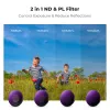 K&F Concept Conjunto de 4 filtros 2 em 1 ND/PL ND8/PL ND16/PL ND32/PL ND64/PL para Insta360 GO Ultra, SKU.1673