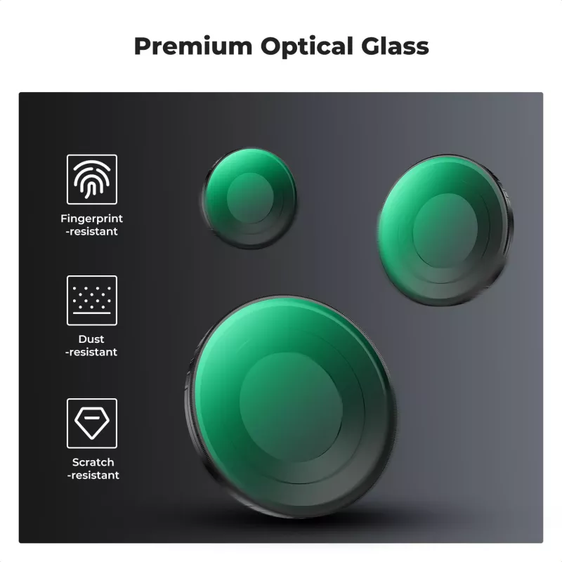 K&F Concept Nano-X Filtro polarizador circular (CPL) 8K Ultra HD com estojo para Insta360 GO Ultra KF12.0011