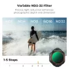 Filtro ND variável KF ND2-ND32 para drone DJI Mini 5 Pro, vidro AGC