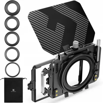 KF Matte Box quebra-luz proteção de objetiva 67-95mm para câmara filmadora K&F