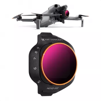Filtro ND variável KF ND32-ND512 para drone DJI Mini 5 Pro, vidro AGC, KF02.0004