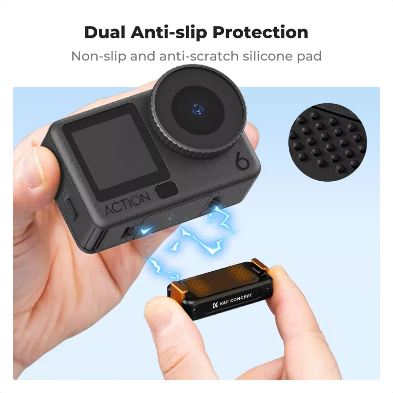 Suporte magnético de troca rápida com rosca de 1/4 de polegada para DJI Osmo Action 6 / Nano / Kf12.0028
