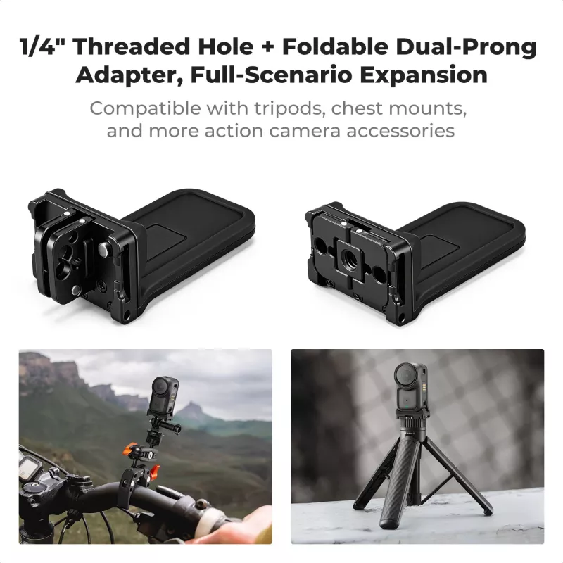 KF Concept KF12.0050 Adaptador de montagem vertical magnético com rosca de 1/4 de polegada para DJI Osmo Nano / Xtra Atto