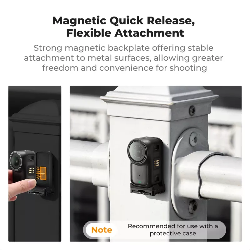 KF Concept KF12.0050 Adaptador de montagem vertical magnético com rosca de 1/4 de polegada para DJI Osmo Nano / Xtra Atto