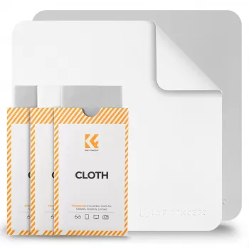 Pano de microfibra KF 30x30cm 200gsm pacote de 3 para ótica, objetivas de câmara, ecrãs
