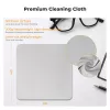 Pano de microfibra KF 30x30cm 200gsm pacote de 3 para ótica, objetivas de câmara, ecrãs