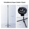 Pau de selfie com tripé K&F Concept X97-C 180 cm com suporte magnético MagSafe e disparador remoto Bluetooth (preto)