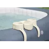 Suporte para copos Bestway Flowclear para piscina pack de 2 cinzento/azul