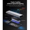 ORICO AXM2-G2-V1 Caixa SSD M.2 NVMe USB-C/USB-A 10Gbps - cinzento