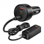ORICO ChargeClip 108W Carregador de automóvel com clipe, 2x USB-A + 4x USB-C, Preto
