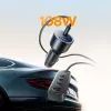 ORICO ChargeClip 108W Carregador de automóvel com clipe, 2x USB-A + 4x USB-C, Preto