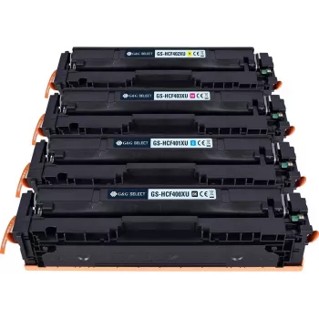 G&G Select XL Toner Substituto de HP 201X / Canon 045H pack de 4 (Preto, Ciano, Magenta, Amarelo)