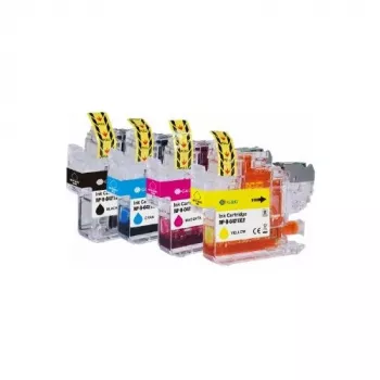 G&G Tinteiros de tinta pack de 4 para Brother LC421XLVAL BK/C/M/Y (20554)