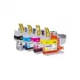 G&G Tinteiros de tinta pack de 4 para Brother LC421XLVAL BK/C/M/Y (20554)