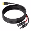 FOSSIBOT XT90-MC4 Cabo solar de carregamento, 5 m, Preto