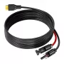 FOSSIBOT XT90-MC4 Cabo solar de carregamento, 5 m, Preto
