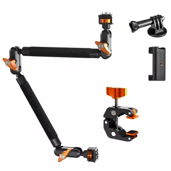 Braço Mágico K&F Concept 22 polegadas + Super Clamp Crab Clamp 1/4 3/8 KF31.201