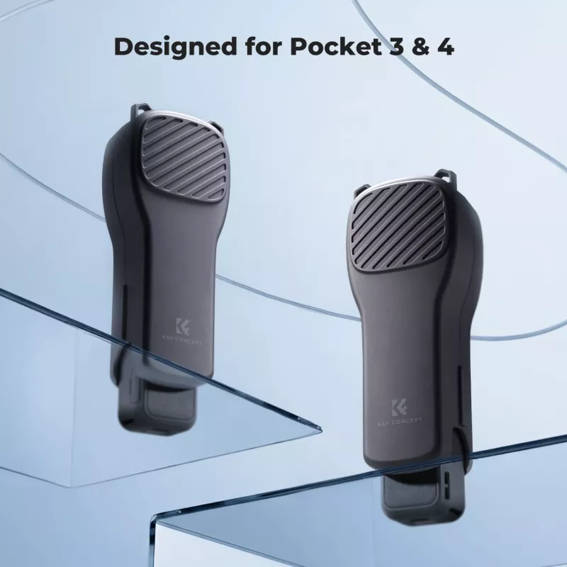 Capa Protetora Rígida em PC KF para DJI Osmo Pocket 3/4 com Alça - Preto
