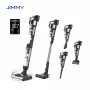 Aspirador vertical e lavador de pavimentos com bateria JIMMY PW11 Pro Max-B, 460 W, 21,6 V, 40-80 min de autonomia, preto/prateado