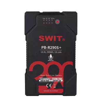 SWIT ELECTRONICS PB-R290S+ Bateria V-Mount Li-Ion à prova de água 290Wh
