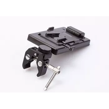 SWIT ELECTRONICS S-7200S Placa de bateria V-Mount com grampo para fixação em tripé 25-45mm D-Tap