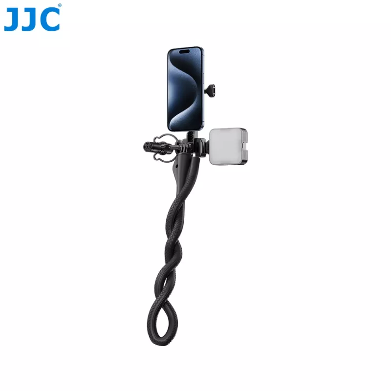 JJC TP-FT3 Tripé Flexível, Monopé e Braço com Suporte MagSafe para Smartphone e GoPro